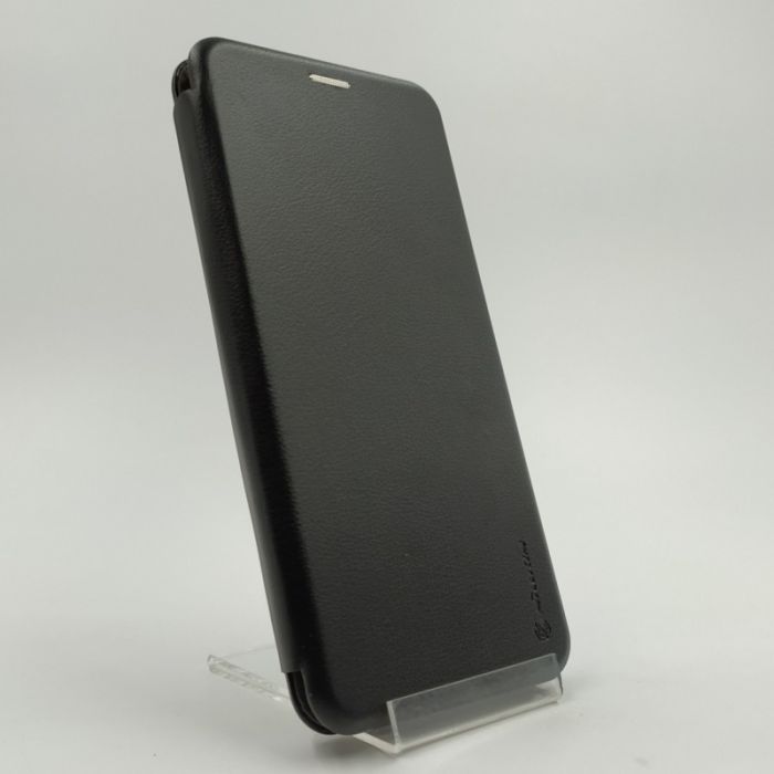 Кожаный противоударный чехол-книжк Samsung A01 Black