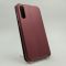Кожаный противоударный чехол-книжка Wing Samsung A70 Ruby