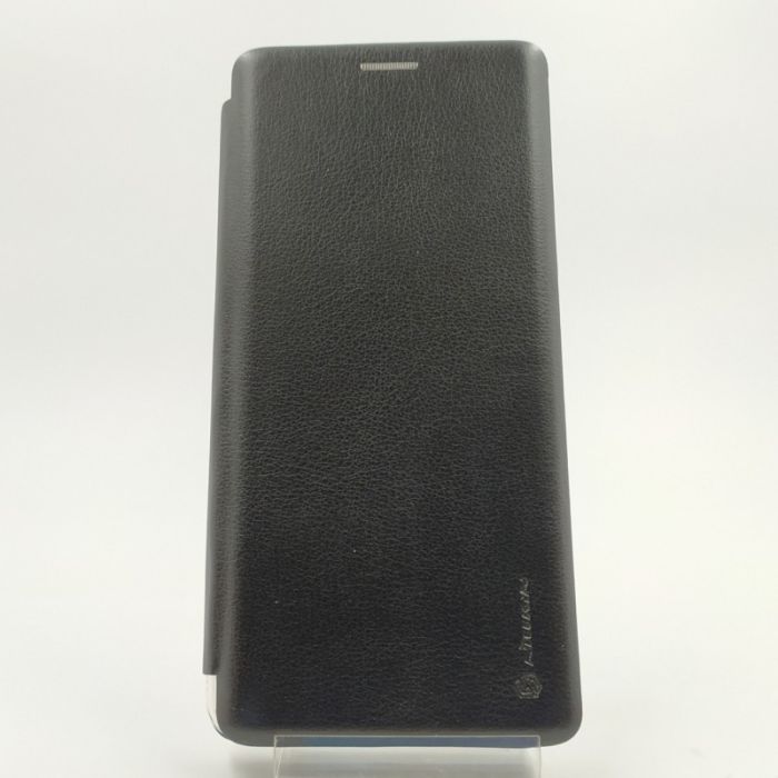 Кожаный противоударный чехол-книжка Wing Samsung Note10 Lite Black