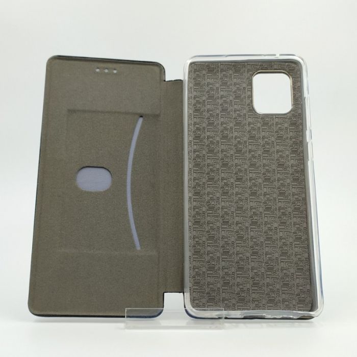 Кожаный противоударный чехол-книжка Wing Samsung Note10 Lite Black