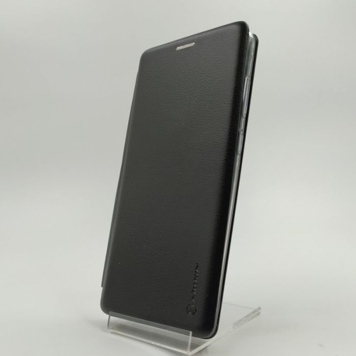 Кожаный противоударный чехол-книжка Wing Samsung Note10 Lite Black