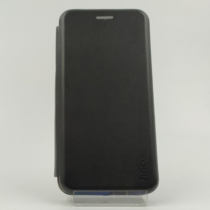 Кожаный противоударный чехол-книжка HOCO Samsung S20 Black