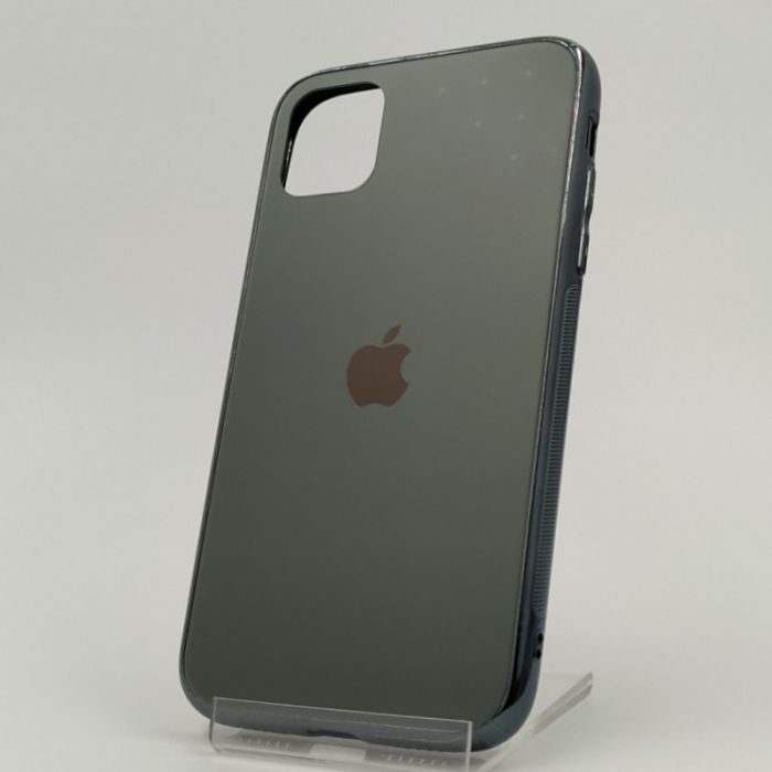 Матовый стеклянный чехол Glass case для iPhone Iphone 11 Pro Max Midnight Green