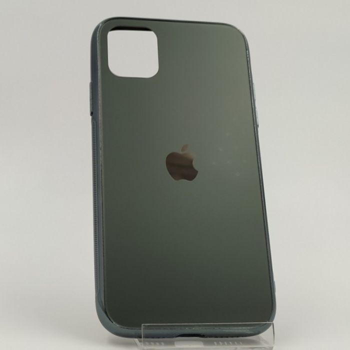 Матовый стеклянный чехол Glass case для iPhone Iphone 11 Pro Midnight Green