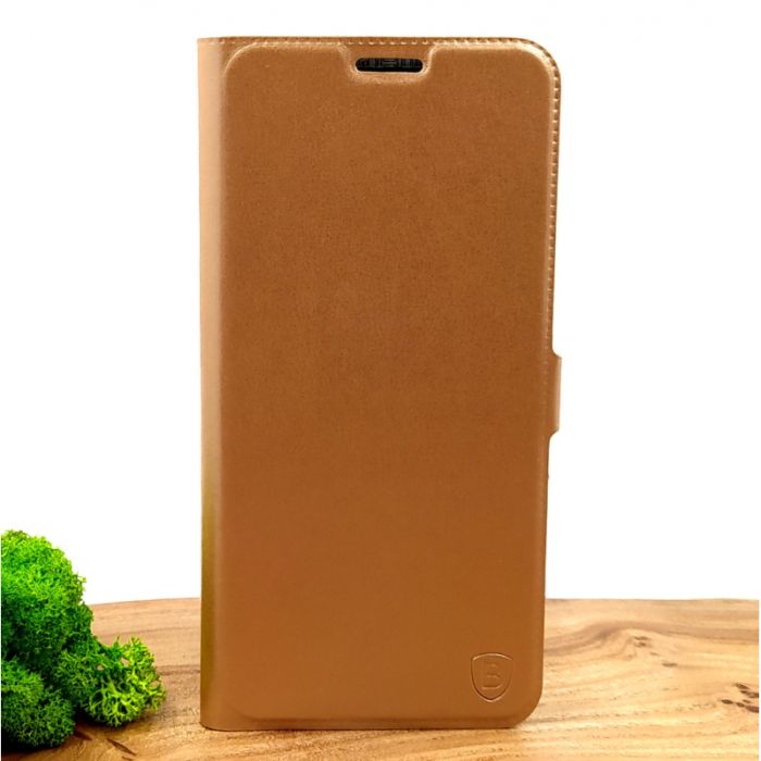 Оригинальный кожаный чехол-накладка Baseus для Samsung M30s Gold