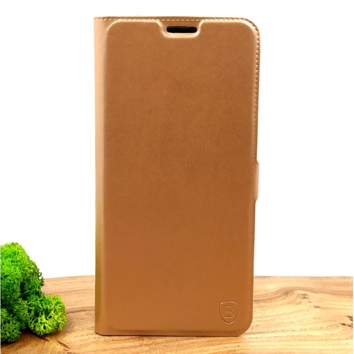 Оригинальный кожаный чехол-накладка Baseus для Xiaomi Redmi Note8t Gold