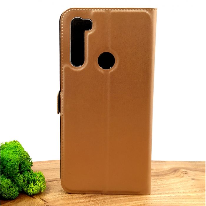 Оригинальный кожаный чехол-накладка Baseus для Xiaomi Redmi Note8t Gold