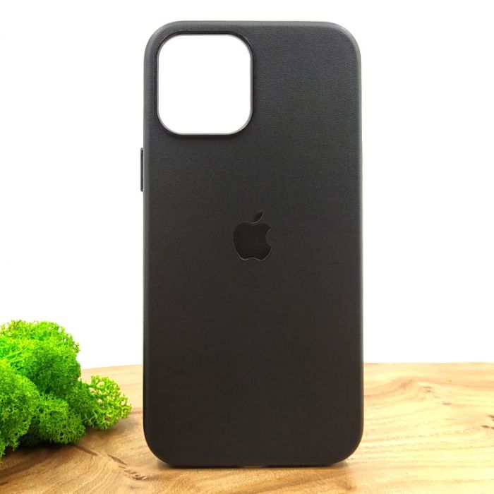 Оригинальный кожаный чехол-накладка Molan Leather Case для IPHONE 12(6.7) Black