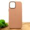 Оригинальный кожаный чехол-накладка Molan Leather Case для IPHONE 12(6.7) Powdery