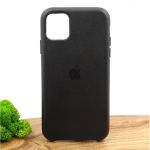 Оригинальный кожаный чехол-накладка Molan Leather Case for Apple iPhone 11 Black