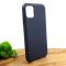 Оригинальный кожаный чехол-накладка Molan Leather Case for Apple iPhone 11 Blue