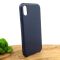 Оригинальный кожаный чехол-накладка Molan Leather Case for Apple iPhone XR Blue