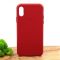 Оригинальный кожаный чехол-накладка Molan Leather Case for Apple iPhone XS Red