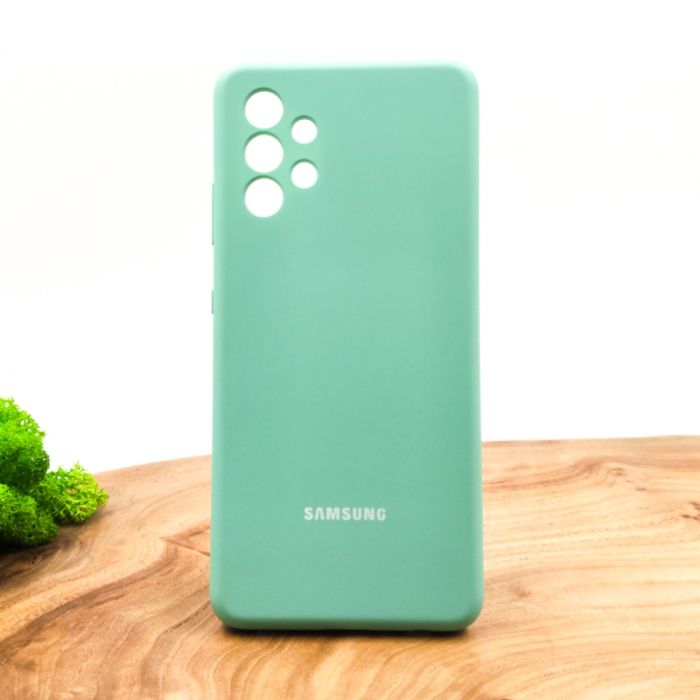 Оригинальный матовый чехол-накладка Silicone Case для SAMSUNG A32 4G Fresh Mojito