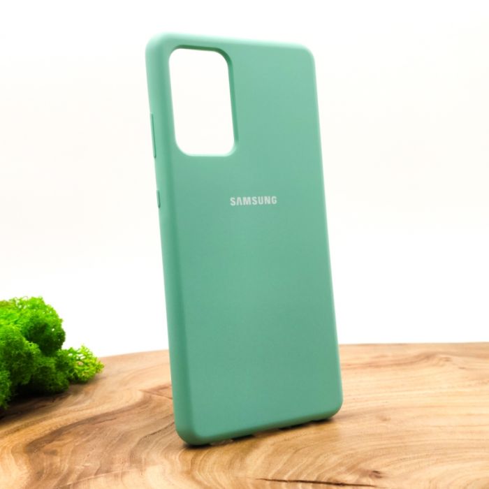 Оригинальный матовый чехол-накладка Silicone Case для SAMSUNG A52 Fresh Mojito