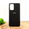 Оригинальный матовый чехол-накладка Silicone Case для Samsung A72 Black