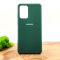 Оригинальный матовый чехол-накладка Silicone Case для SAMSUNG A72 Blue Green