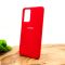 Оригинальный матовый чехол-накладка Silicone Case для SAMSUNG A72 Red