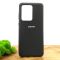 Оригинальный матовый чехол-накладка Silicone Case для Samsung S20 Ultra Black