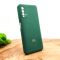 Оригинальный матовый чехол-накладка Silicone Case для Xiaomi Redmi9T Blue Green