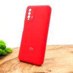 Оригинальный матовый чехол-накладка Silicone Case для Xiaomi Redmi9T Red