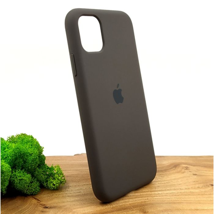 Оригинальный матовый чехол-накладка Silicone Case IPHONE 11 Coffee