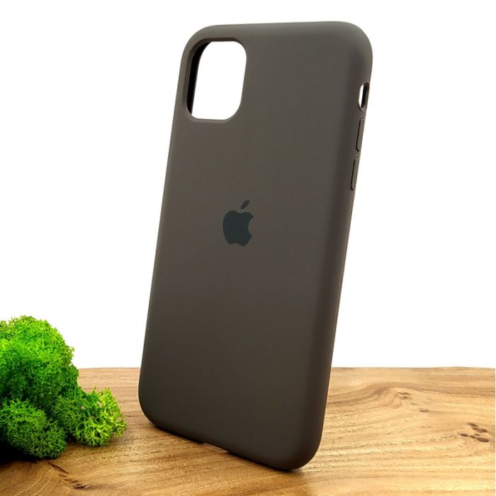 Оригинальный матовый чехол-накладка Silicone Case IPHONE 11 Pro Max Coffee