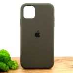 Оригинальный матовый чехол-накладка Silicone Case IPHONE 11 Taupe