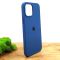Оригинальный матовый чехол-накладка Silicone Case IPHONE 12 Pro Max (6.7) Blue Cobalt