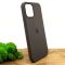 Оригинальный матовый чехол-накладка Silicone Case IPHONE 12 Pro Max (6.7) Coffee