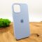 Оригинальный матовый чехол-накладка Silicone Case IPHONE 12(6.1) Blue Agate
