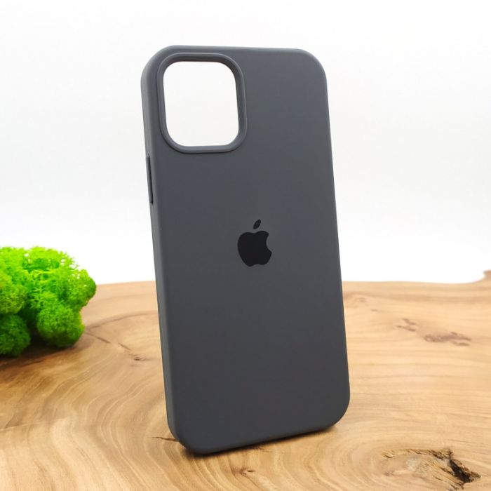 Оригинальный матовый чехол-накладка Silicone Case IPHONE 12(6.1) Gray