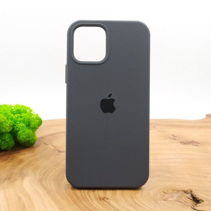 Оригинальный матовый чехол-накладка Silicone Case IPHONE 12(6.1) Gray