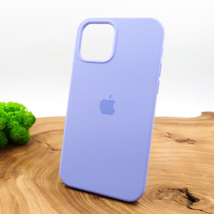 Оригинальный матовый чехол-накладка Silicone Case IPHONE 12(6.1) Light Purple