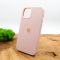 Оригинальный матовый чехол-накладка Silicone Case IPHONE 12(6.1) Matte Pink