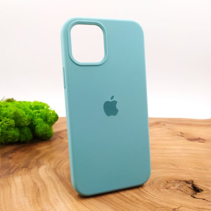 Оригинальный матовый чехол-накладка Silicone Case IPHONE 12(6.1) Mint