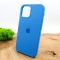 Оригинальный матовый чехол-накладка Silicone Case IPHONE 12(6.1) Sapphire