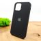 Оригинальный матовый чехол-накладка Silicone Case IPHONE 12(6.7) Black