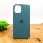 Оригинальный матовый чехол-накладка Silicone Case IPHONE 12(6.7) Pine Green