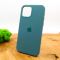 Оригинальный матовый чехол-накладка Silicone Case IPHONE 12(6.7) Pine Green