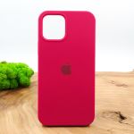 Оригинальный матовый чехол-накладка Silicone Case IPHONE 12(6.7) Rose Red