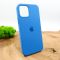 Оригинальный матовый чехол-накладка Silicone Case IPHONE 12(6.7) Sapphire