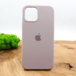 Оригинальный матовый чехол-накладка Silicone Case IPHONE 12(6.7) Soft Purple