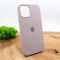 Оригинальный матовый чехол-накладка Silicone Case IPHONE 12(6.7) Soft Purple