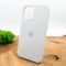 Оригинальный матовый чехол-накладка Silicone Case IPHONE 12(6.7) White