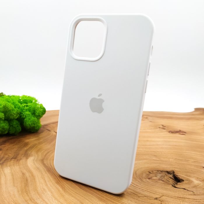 Оригинальный матовый чехол-накладка Silicone Case IPHONE 12(6.7) White