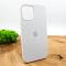 Оригинальный матовый чехол-накладка Silicone Case IPHONE 12(6.7) White