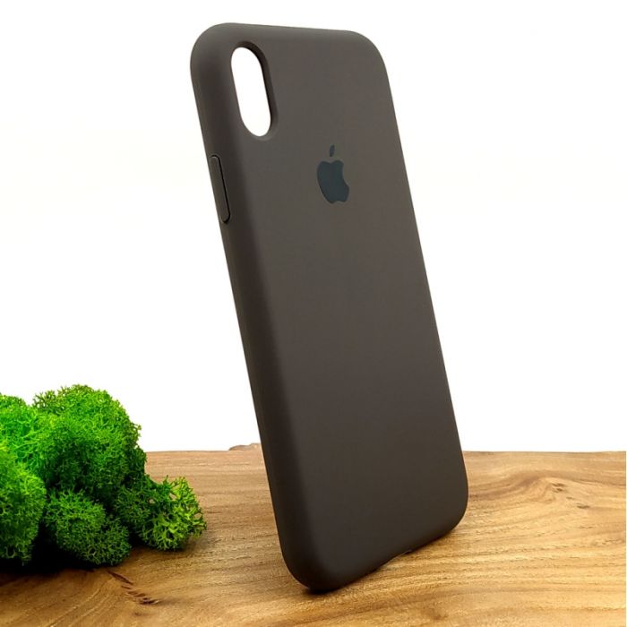 Оригинальный матовый чехол-накладка Silicone Case IPHONE Xr Coffee