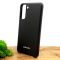 Оригинальный матовый чехол-накладка Silicone Case Samsung S21 Black