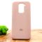 Оригинальный матовый чехол-накладка Silicone Case Xiaomi Redmi Note9 Matte Pink